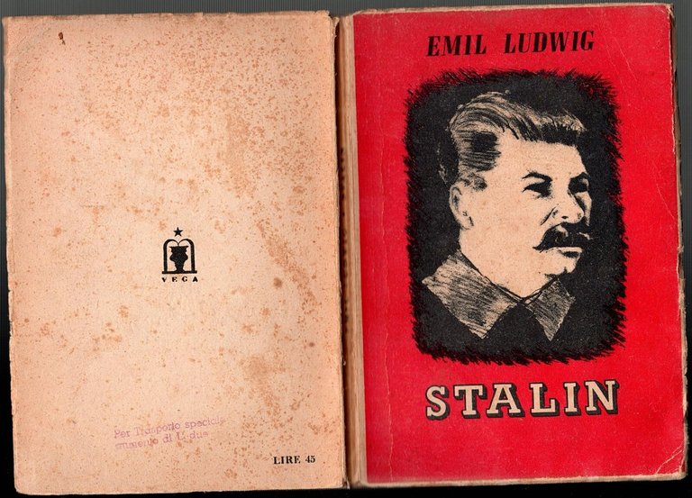 STALIN SAGGIO BIOGRAFICO di Emil Ludwig 1944 Vega Libro biografia …