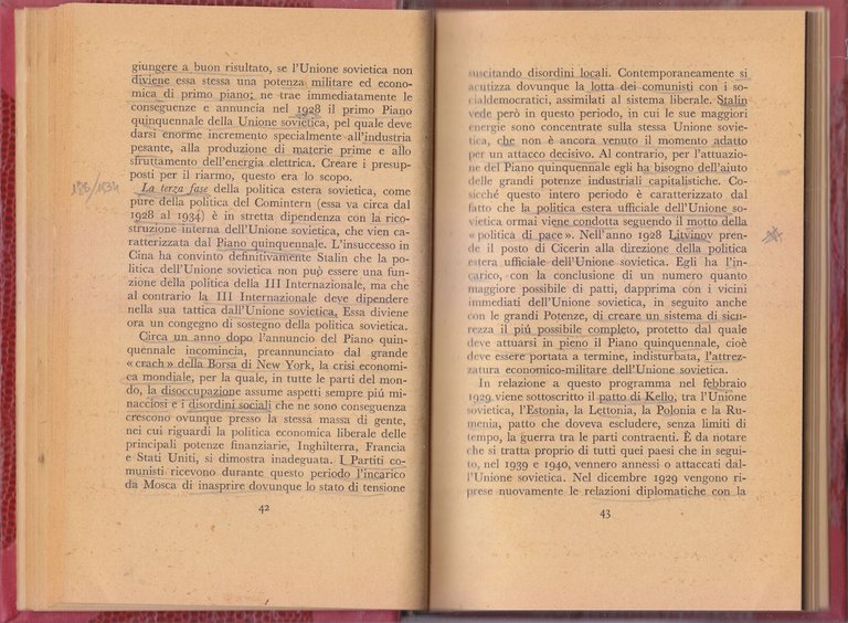 STALINISMO di Vindex 1944 Mondadori Libro politica sovietica nella II …