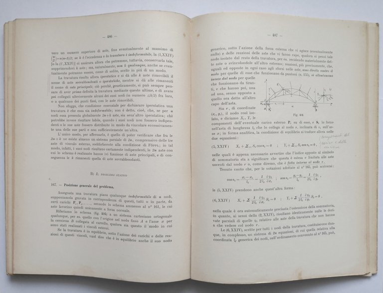 STATICA GRAFICA di Otello Magini 2 volumi 1952 Colombo Cursi …
