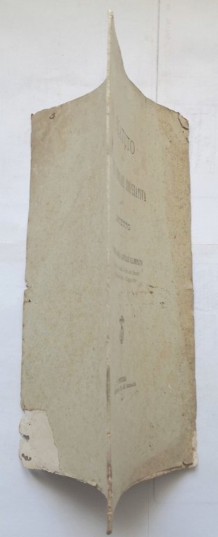 STATUTO DELLA BANCA POPOLARE COOPERATIVA DI BITETTO 1887 Santanello Libro …