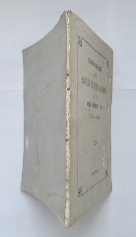 STATUTO ORGANICO SOCIETÀ DI MUTUO SOCCORSO FRA OPERAI CIVILI BITRITTO …