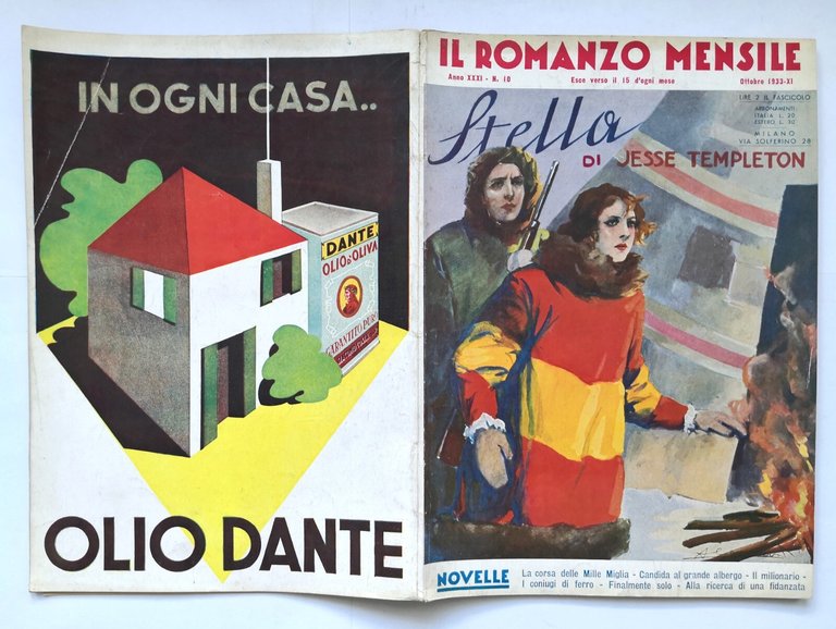 STELLA di Jesse Templeton Il Romanzo mensile 10 ottobre 1933 …