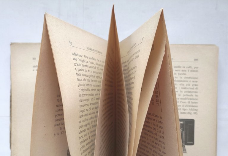 STEREOFOTOGRAFIA di Stanislavo Pecci 1920 libro Il Corriere Fotografico 3d