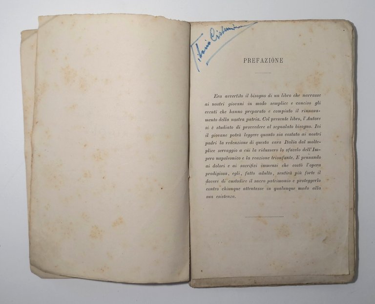 STORIA CONTEMPORANEA D ITALIA di Bertolini 1884 Paravia Libro antico …