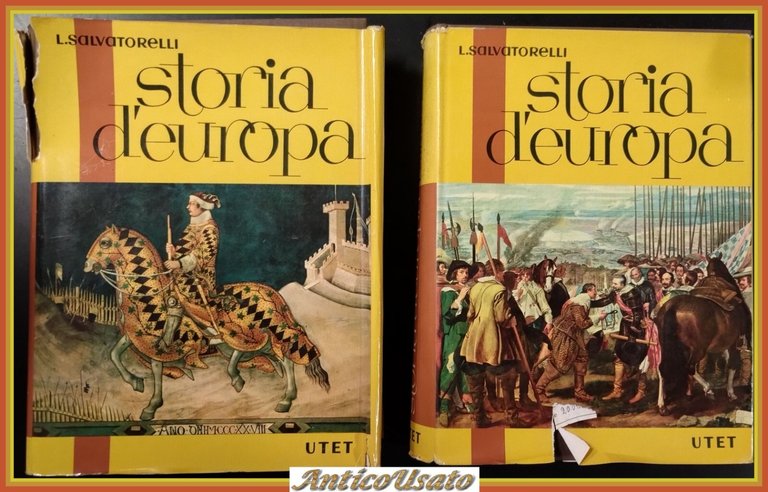 STORIA D'EUROPA 2 VOLUMI di Luigi Salvatorelli 1961 Utet Libro …