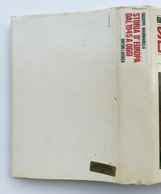 STORIA D'EUROPA DAL 1945 A OGGI di Giuseppe Mammarella 1980 …