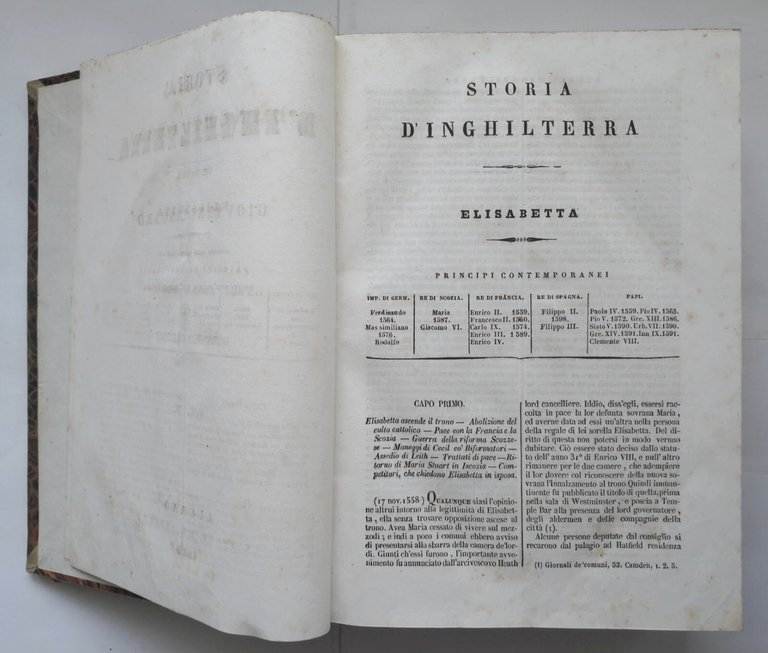 STORIA D'INGHILTERRA di Giovanni Lingard + PARLAMENTO 3 volumi 1840 …