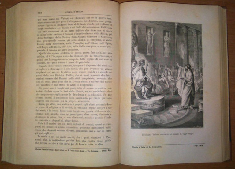Storia D'Italia narrata al popolo di Luigi Stefanoni 1882 Perino …