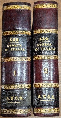 STORIA D'ITALIA NEL MEDIOEVO di Enrico Leo 2 volumi 1840 …