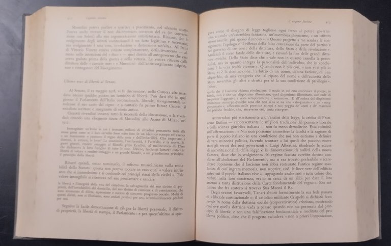 STORIA D'ITALIA NEL PERIODO FASCISTA di Salvatorelli Mira 1956 Einaudi …