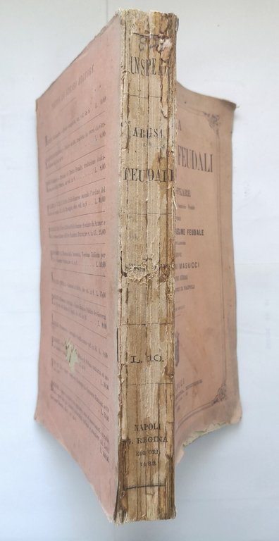 STORIA DEGLI ABUSI FEUDALI di Davide Winspeare 1883 Gabriele Regina …