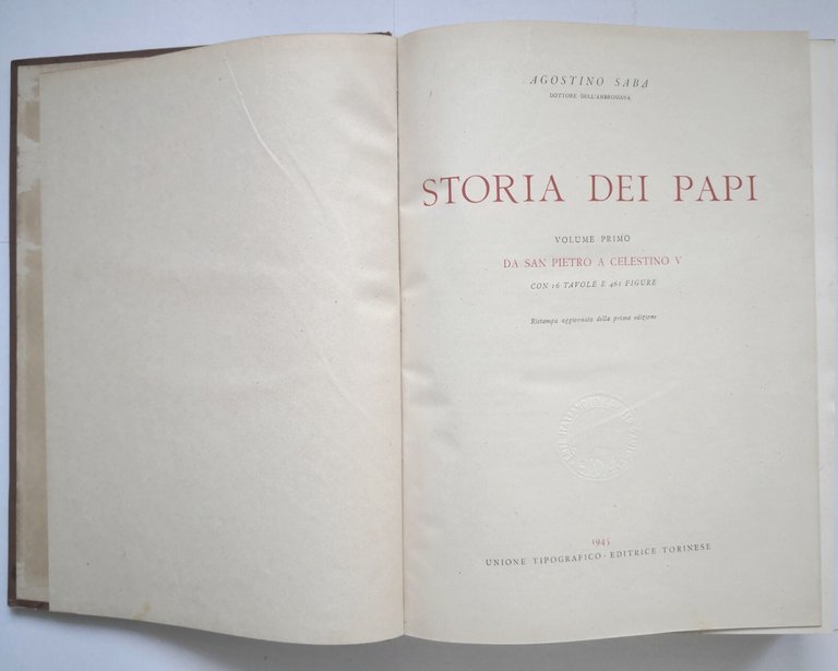 STORIA DEI PAPI di Agostino Saba e Carlo Castiglioni 2 …