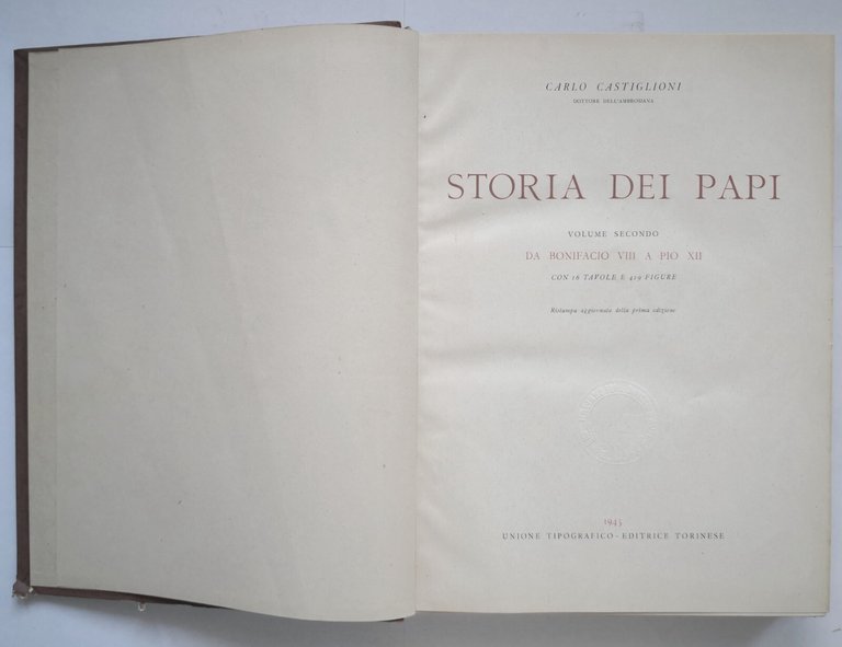 STORIA DEI PAPI di Agostino Saba e Carlo Castiglioni 2 …