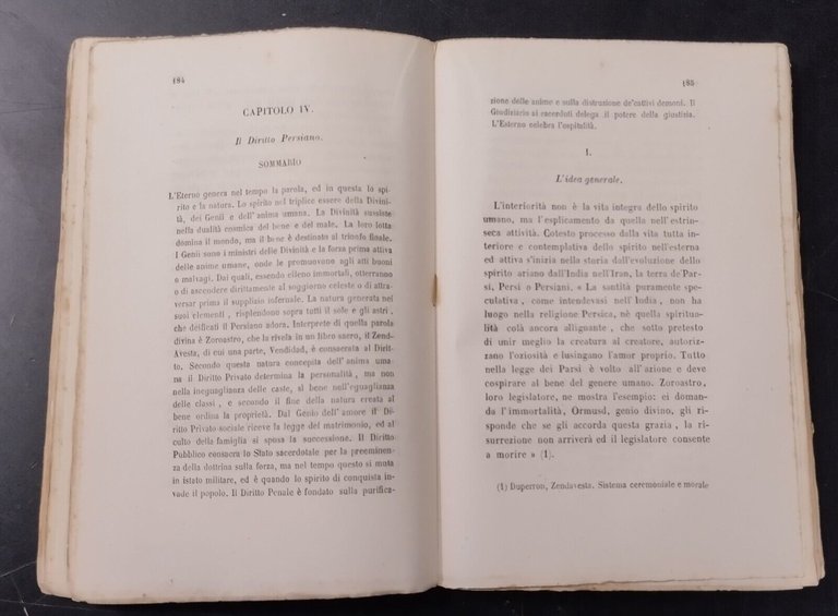 STORIA DEL DIRITTO di Francesco Pepere 1871 Marghieri Libro antico …