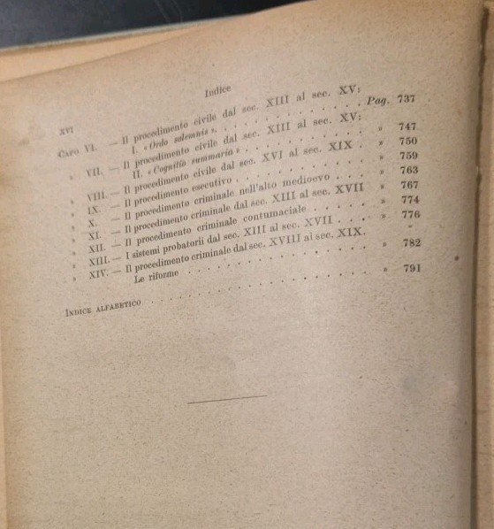 STORIA DEL DIRITTO ITALIANO di Giuseppe Salvioli 1930 UTET Libro