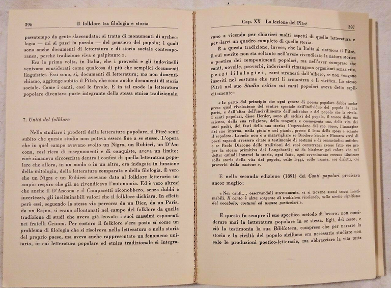 STORIA DEL FOLKLORE IN EUROPA di Giuseppe Cocchiara 1977 Boringhieri …