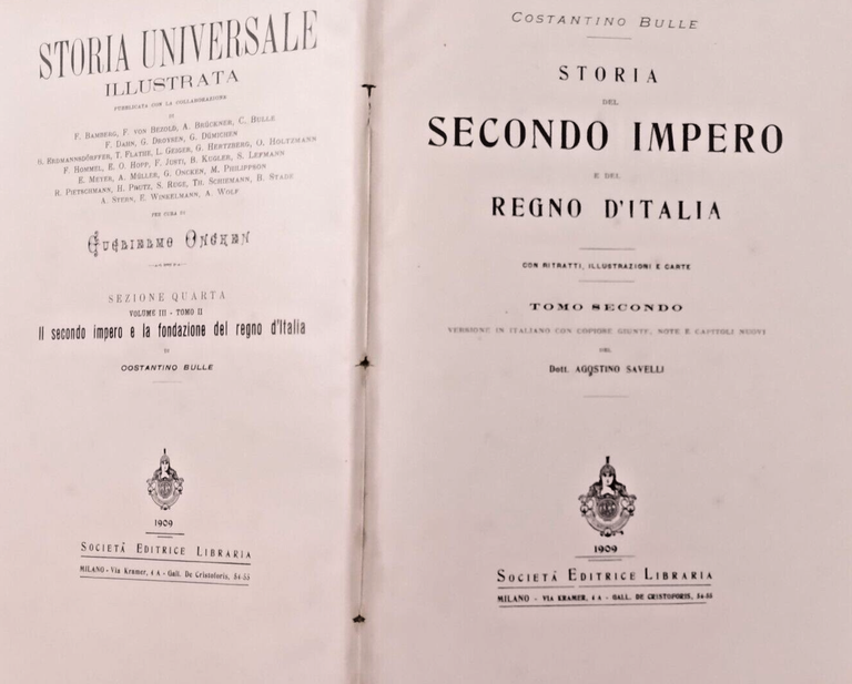 STORIA DEL SECONDO IMPERO E DEL REGNO D'ITALIA Tomo II … | Immagine Gallery 2