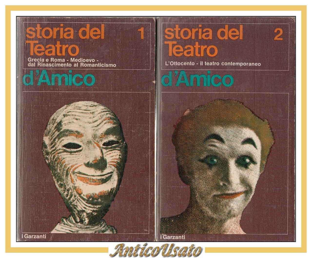 STORIA DEL TEATRO DRAMMATICO 2 volumi di Silvio d'Amico 1970 …