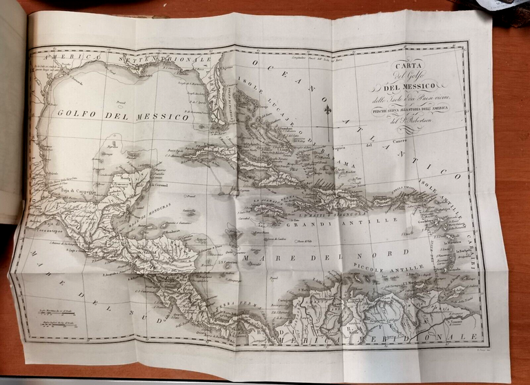 STORIA DELL'AMERICA di Guglielmo Robertson 2 volumi su 3 1822 …