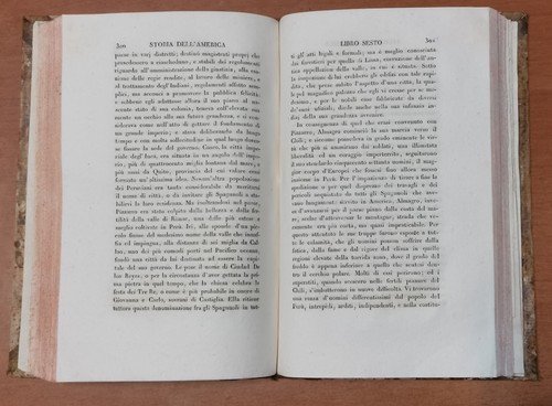STORIA DELL'AMERICA di Guglielmo Robertson 2 volumi su 3 1822 …