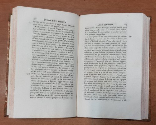 STORIA DELL'AMERICA di Guglielmo Robertson 2 volumi su 3 1822 …
