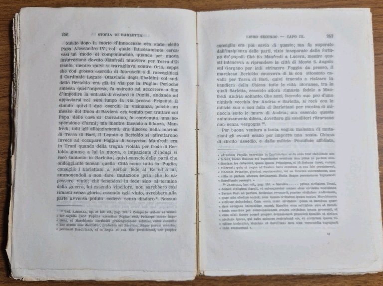 STORIA DELLA CITTÀ DI BARLETTA di Sabino Loffredo 2 volumi …