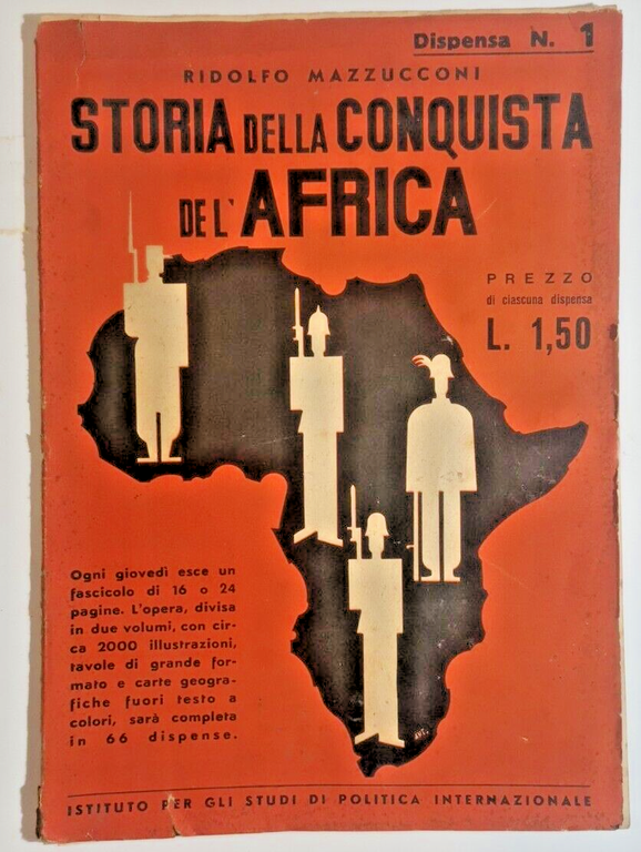 STORIA DELLA CONQUISTA DELL'AFRICA di Ridolfo Mazzucconi completa 66 fascicoli