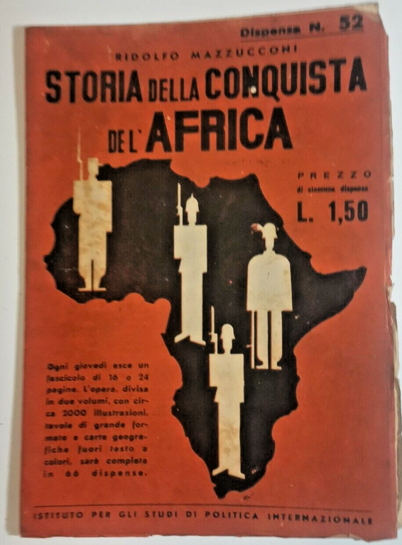 STORIA DELLA CONQUISTA DELL'AFRICA di Ridolfo Mazzucconi completa 66 fascicoli
