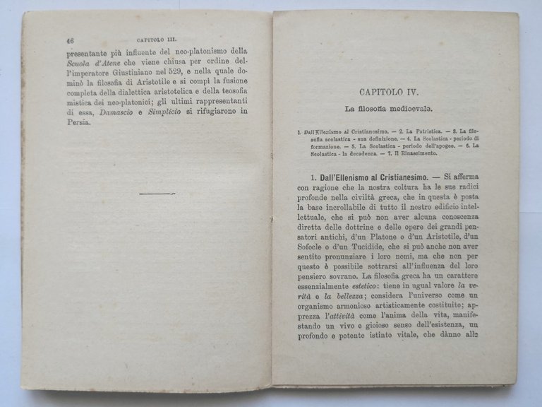 STORIA DELLA FILOSOFIA di Emilio Morselli 1929 Raffaello Giusti Libro