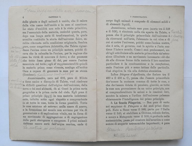 STORIA DELLA FILOSOFIA di Emilio Morselli 1929 Raffaello Giusti Libro
