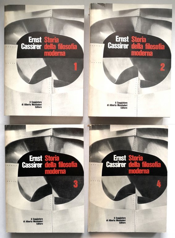 STORIA DELLA FILOSOFIA MODERNA di Ernst Cassirer 4 volumi 1968 …
