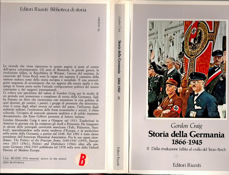 STORIA DELLA GERMANIA 1866 1945 2 Volumi di Gordon Craig …
