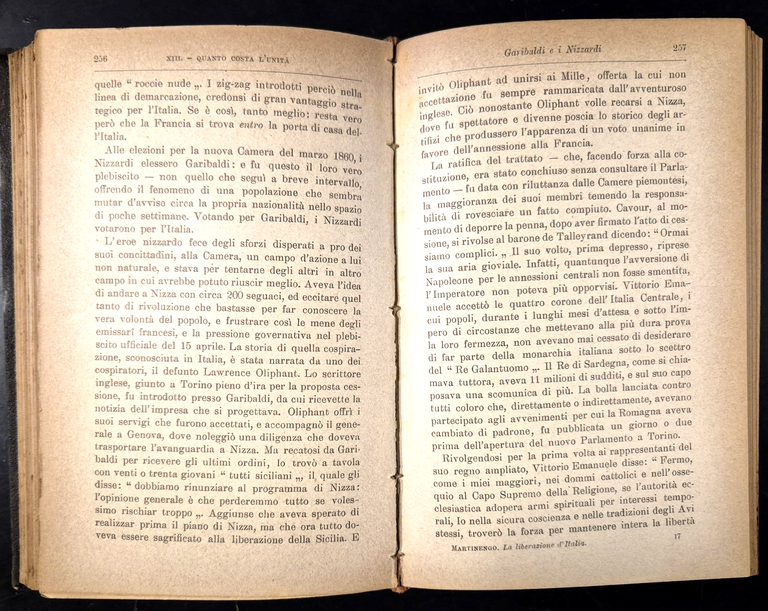 STORIA DELLA LIBERAZIONE D'ITALIA 1815 1870 di Evelina Martinengo 1896 …