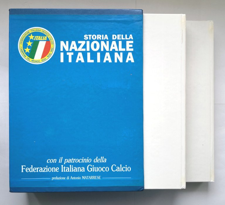 STORIA DELLA NAZIONALE ITALIANA 2 volumi 1990 Libro Calcio federazione …