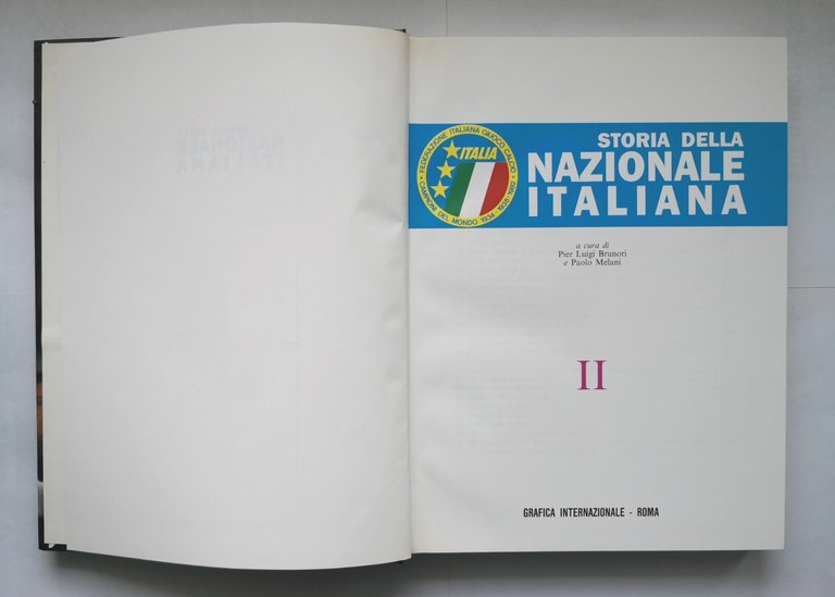 STORIA DELLA NAZIONALE ITALIANA 2 volumi 1990 Libro Calcio federazione …
