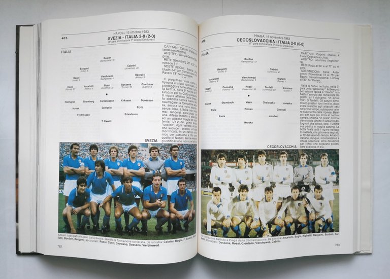 STORIA DELLA NAZIONALE ITALIANA 2 volumi 1990 Libro Calcio federazione …