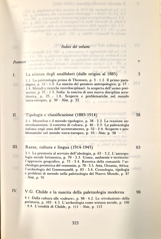 STORIA DELLA PALETNOLOGIA Di Alessandro Guidi 1988 Laterza Libro