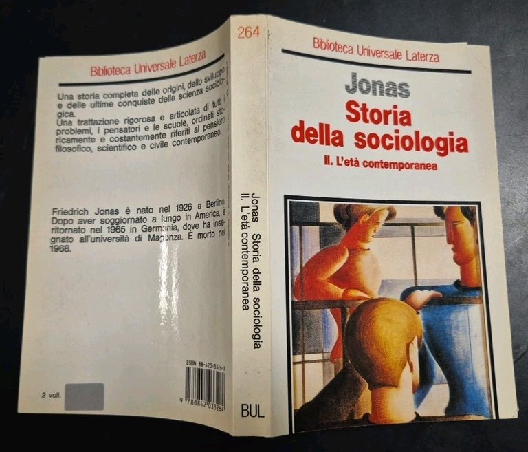 STORIA DELLA SOCIOLOGIA volume 2 di Friedrich Jonas 1989 Laterza …