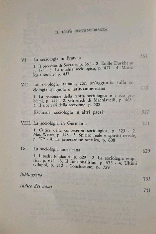 STORIA DELLA SOCIOLOGIA volume 2 di Friedrich Jonas 1989 Laterza …