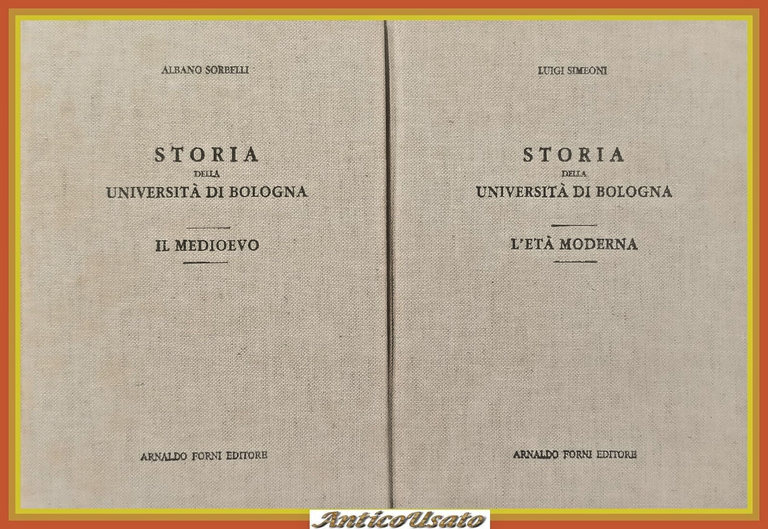 STORIA DELLA UNIVERSITÀ DI BOLOGNA 2 volumi di Sorbelli Simeoni … | Immagine Gallery 2