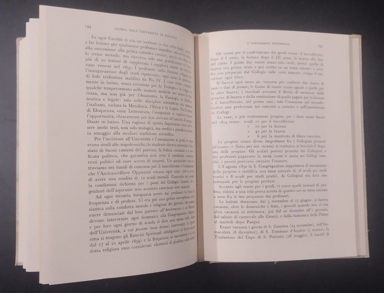 STORIA DELLA UNIVERSITÀ DI BOLOGNA 2 volumi di Sorbelli Simeoni …
