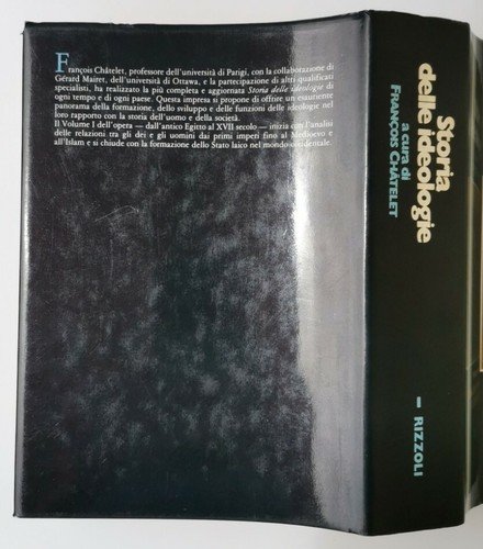 STORIA DELLE IDEOLOGIE a cura di Francois Chatelet volume 1 …