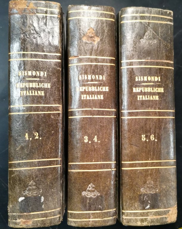 STORIA DELLE REPUBBLICHE ITALIANE Sismondo Di Sismondi 6 volumi completa …