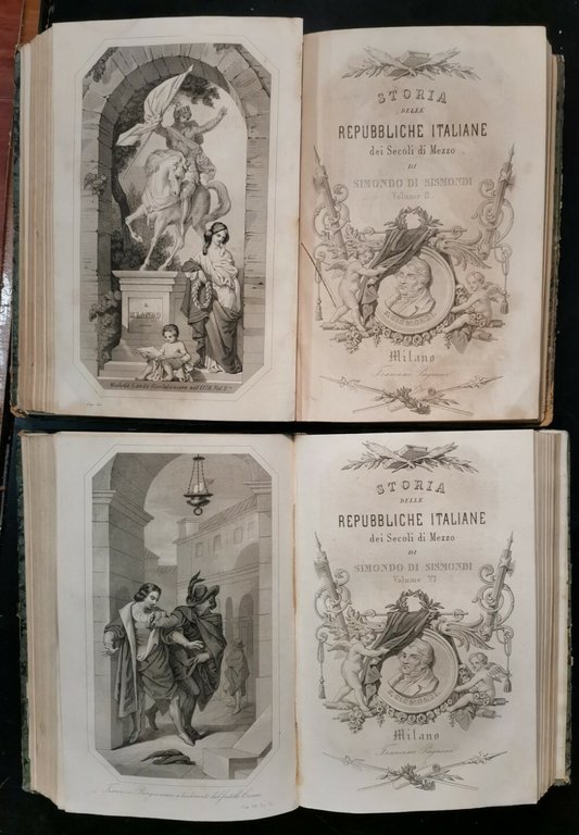 STORIA DELLE REPUBBLICHE ITALIANE Sismondo Di Sismondi 6 volumi completa …