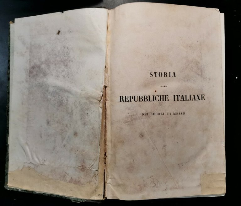 STORIA DELLE REPUBBLICHE ITALIANE Sismondo Di Sismondi 6 volumi completa …