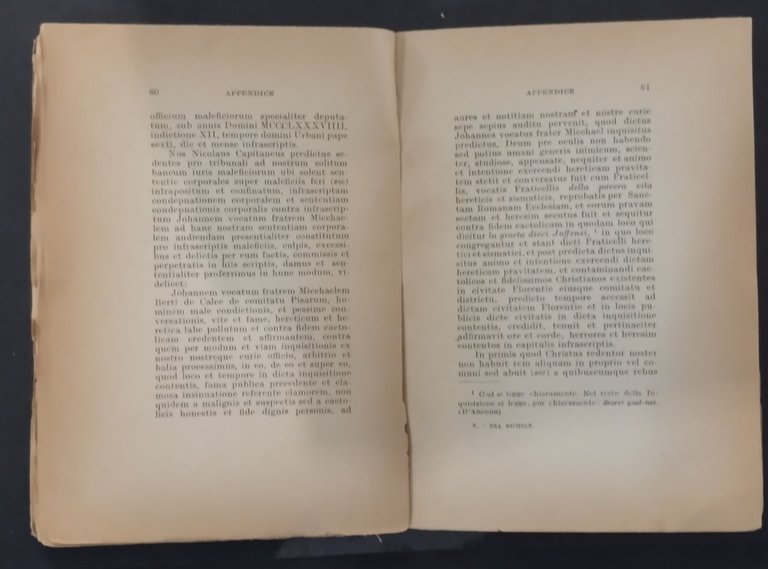 STORIA DI FRA MICHELE MINORITA Anonimo Trecentista 1946 Le Monnier …