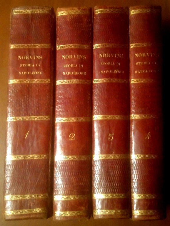 STORIA DI NAPOLEONE De Norvins 4 volumi 1838 ILLUSTRATO Fabiani …