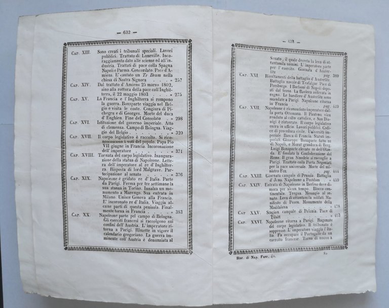 STORIA DI NAPOLEONE di Laurent De Lardeche volume I 1842 …