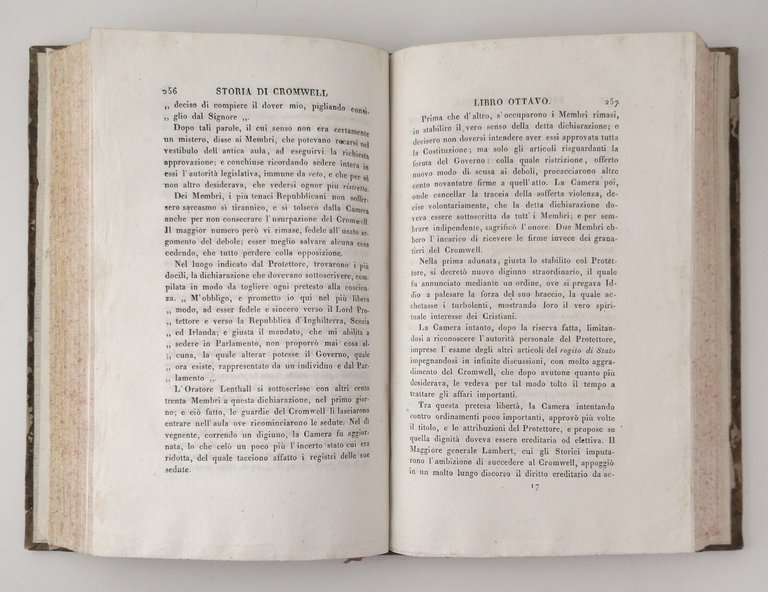 STORIA DI OLIVIERO CROMWELL Villemain 1821 Nicolò Bettoni Libro antico …