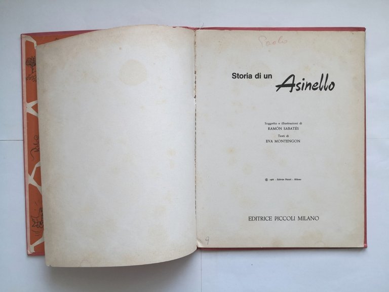 STORIA DI UN ASINELLO Ramon Sabates e Eva Motengon 1964 …